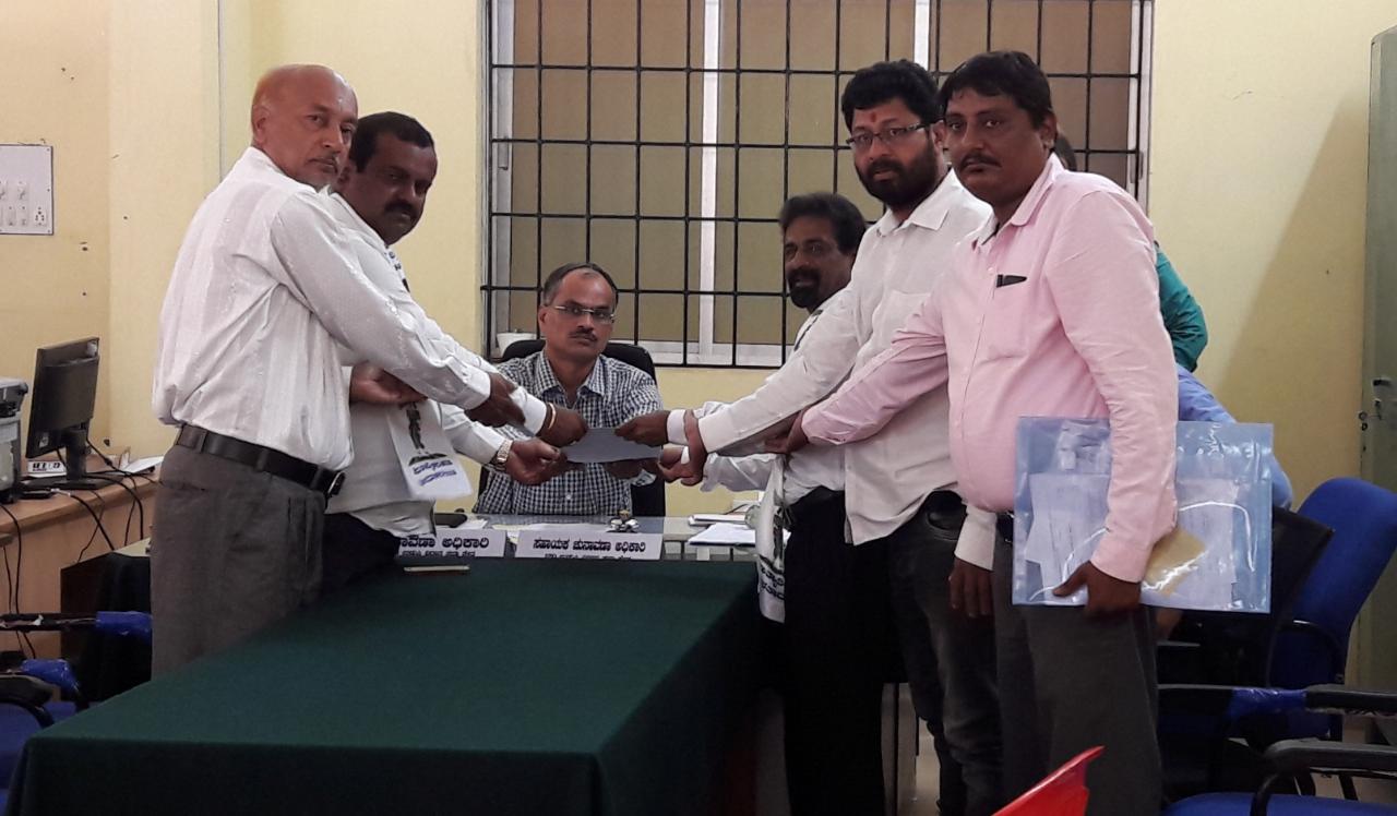 ಉಡುಪಿ ಜೆಡಿಎಸ್ ಅಭ್ಯರ್ಥಿಯಾಗಿ ಗಂಗಾಧರ ಬಿರ್ತಿ ನಾಮಪತ್ರ ಸಲ್ಲಿಕೆ